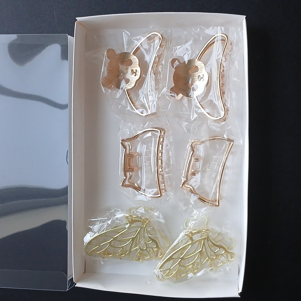 NIB set of 6 claw clips